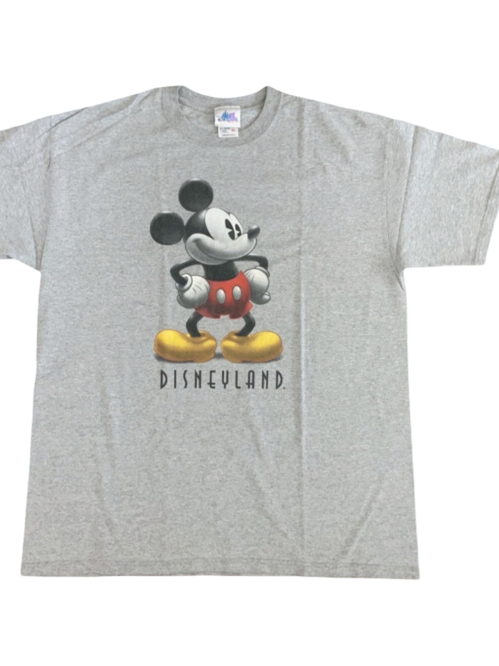 Disneyland Resort Gray Classic Mickey Mouse Graphic Vintage T-shirt Authentic